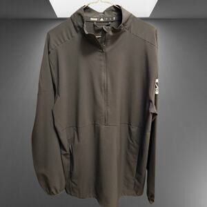 Adidas Climalite Black Long Sleeve Zip Mens Top (Size S)